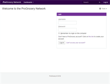 Tablet Screenshot of progrocery.net